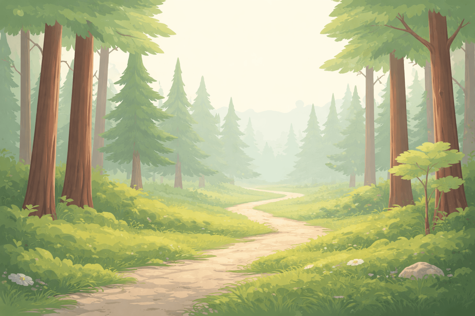 Forest path background